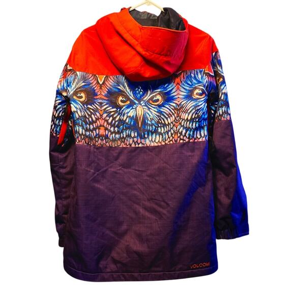 Volcom ACT long insulated owl snowboard jacket coat - Picture 2 of 5